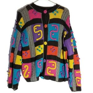 Vintage Tony Lambert Design Group colorful sweater